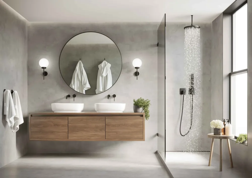 Douche à l'italienne près de Sénas